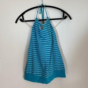 Garage blue halter top